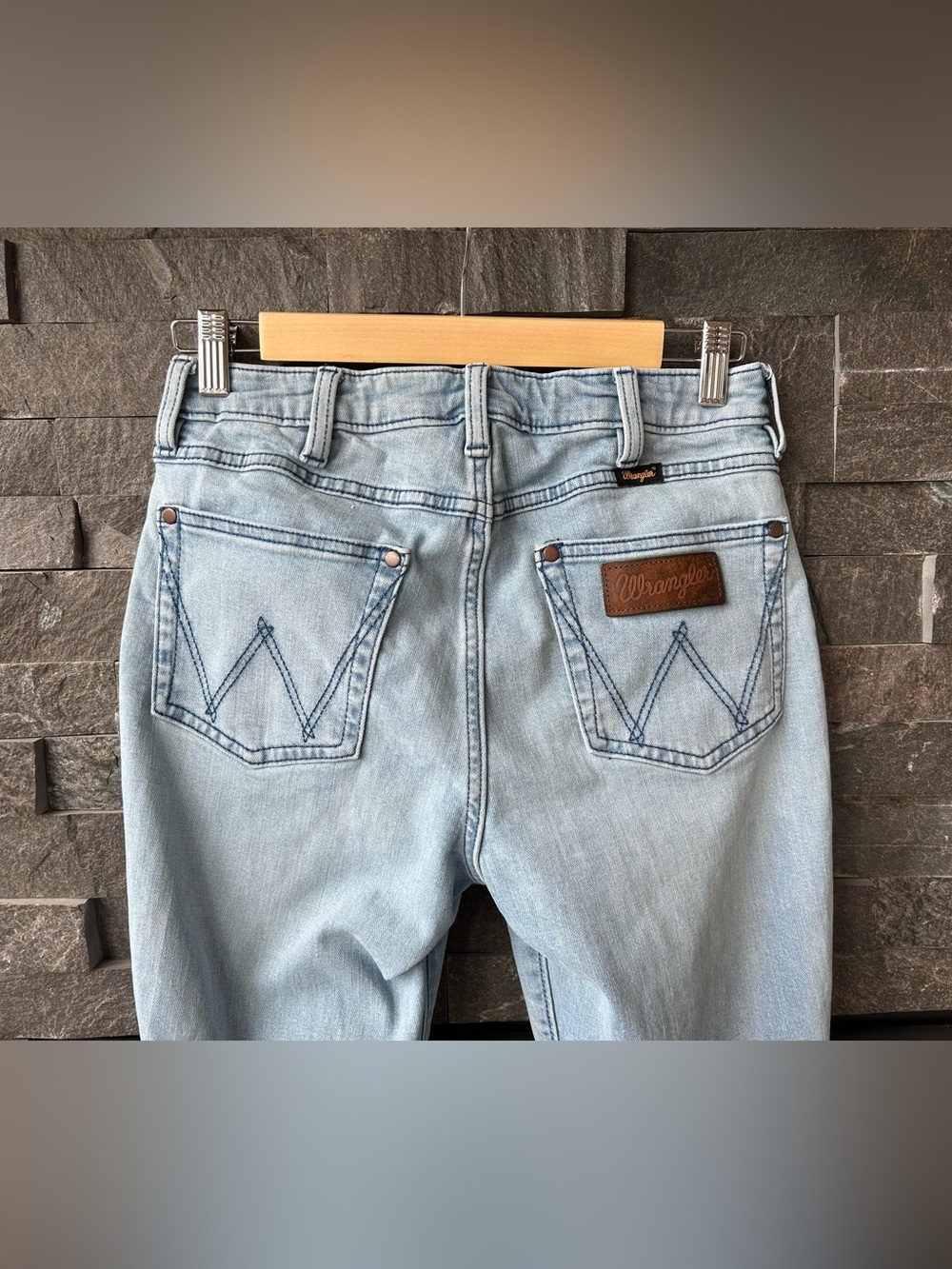 Wrangler Retro High-Rise Flare Jeans with Geometric Southwestern Stitching - Picture 7 of 8